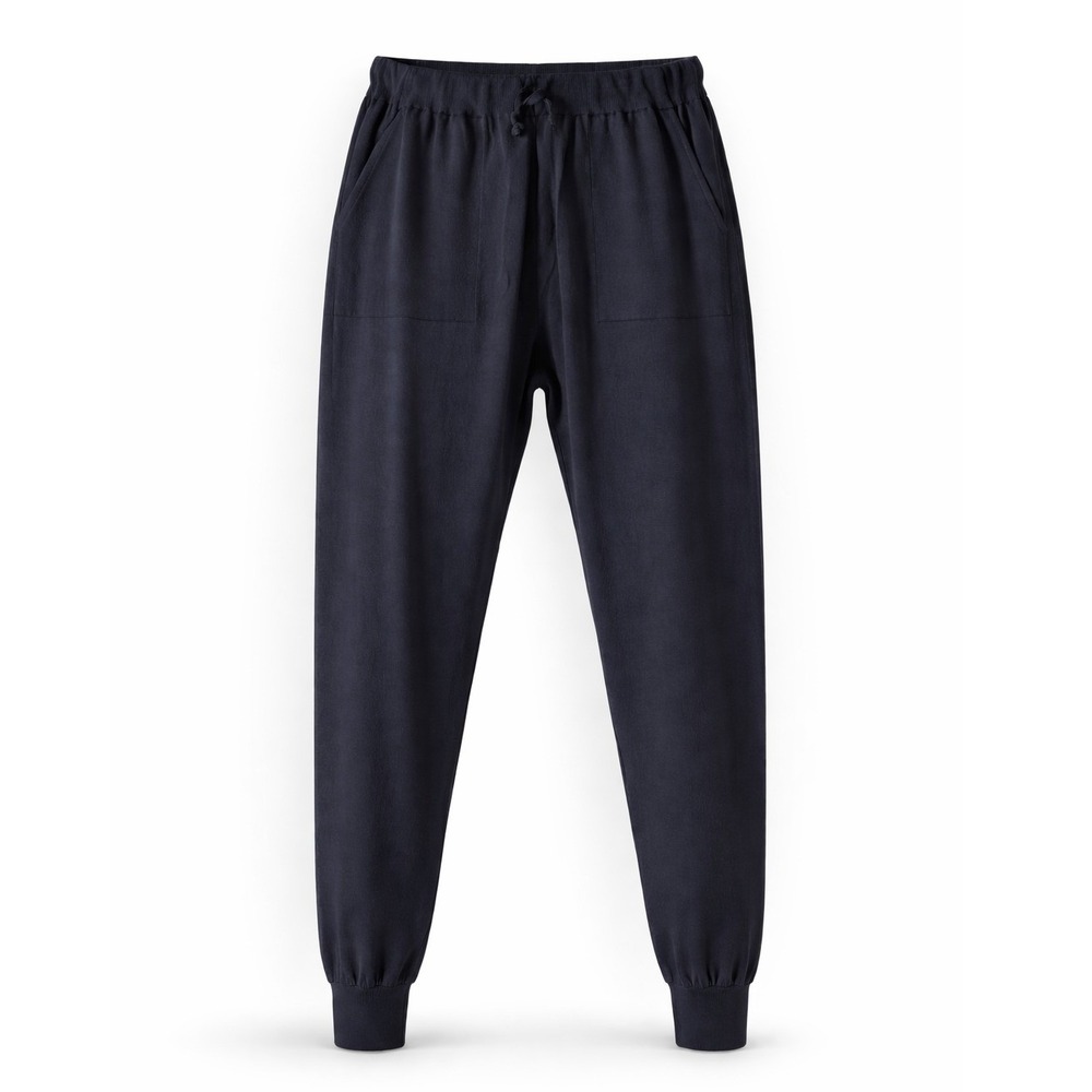 John Smedley x Todd Snyder Men's Navy 100% Merino‎ Wool Knit Joggers- XXL